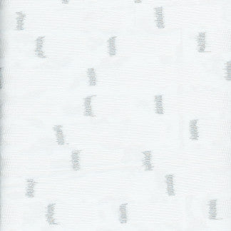 Time Jump Silver by Carole Designer Fabric Sheer Genius 100% Polyester Turkey N/A Horizontal: 11 7/8" and Vertical: 6 3/4" 60" - Swanky Fabrics -
