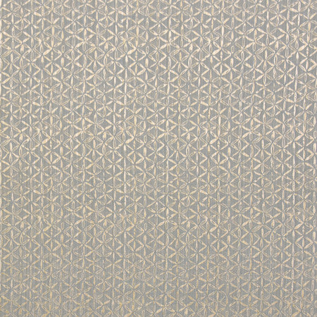 Star Petal Aqua by Carole Designer Fabric Blue Steel 52% Polyester, 48% Cotton India N/A 7 1/4" V, 7" H 54" - Swanky Fabrics -
