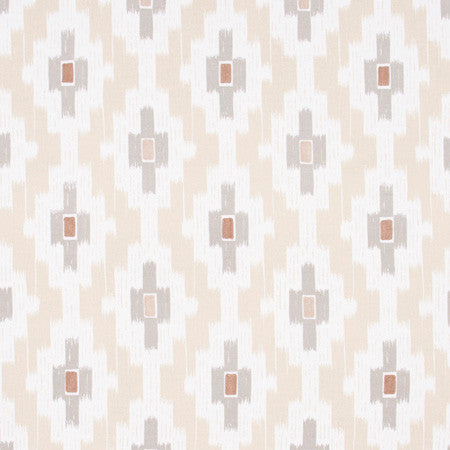 Path Finder Buttercream by Carole Designer Fabric Portobello 95% Cotton, 5% Viscose India N/A Horizontal: 9" and Vertical: 9" V 50" - Swanky Fabrics -