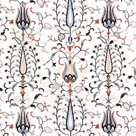 Chance To Create Dusty Rose by Carole Designer Fabric Hidden Treasure Base: 50% Poly, 50% Cotton Embr: 70% Poly, 30% Cotton India 30 1/2" V, 25 1/2" H 50" - Swanky Fabrics -