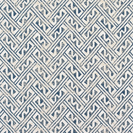 In The Mix Ocean by Carole Designer Fabric Bluebell 100% Cotton-Soil Repellent Usa 50,000 Wyzenbeek Double Rubs 13" V, 13 1/2" H 56.5" - Swanky Fabrics -