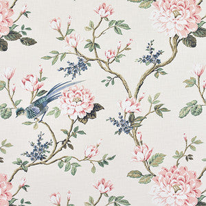 Garden Bird Silk by Carole Designer Fabric