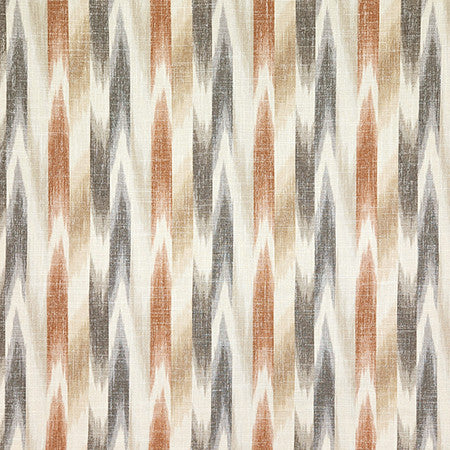Gung Ho Cinnamon by Carole Designer Fabric Hidden Treasure 36% Polyester, 26% Cotton, 22% Viscose, 16% Linen China 13 3/4" V, 9 1/8" H 55" - Swanky Fabrics -