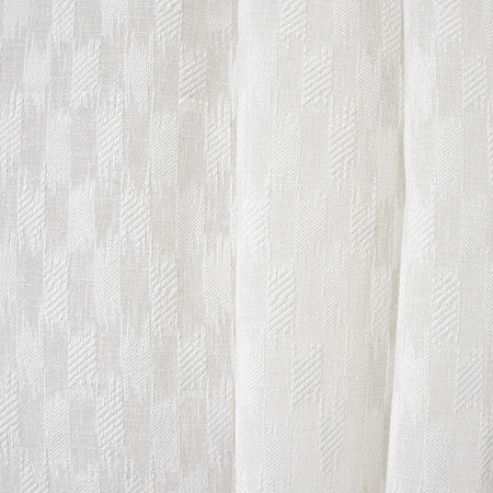 Bring It All White by Carole Designer Fabric Sheer Luxury 91% Polyester, 9% Cotton-Weighted Hem INDIA N/A 6 7/8" V, 2 1/2" H 116" - Swanky Fabrics -