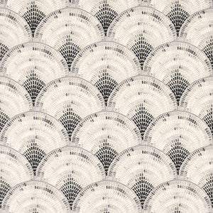 Mosaic Fan Ebony by Carole Designer Fabric