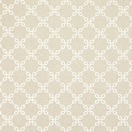 In The Know Linen by Carole Designer Fabric Shape Shifter Base: 70% Polyester, 30% Cotton Embr: 100% Polyester India 4 1/2" V, 4 5/8" H 51.5" - Swanky Fabrics -