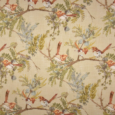 Round Robin Linen by Carole Designer Fabric Muse 100% Cotton India 30,000 Wyzenbeek Double Rubs 25 3/4" V, 27 1/4" H HD 55.25" - Swanky Fabrics -