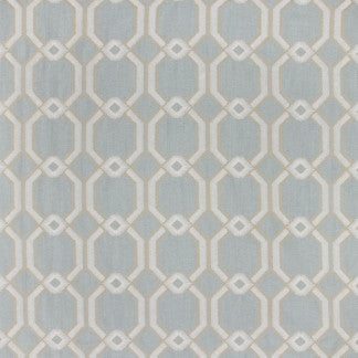 Graceful Gate Powder Blue by Carole Designer Fabric Seamist 100% Polyester India N/A Horizontal: 6 3/4" and Vertical: 6 1/2" V 54" - Swanky Fabrics -