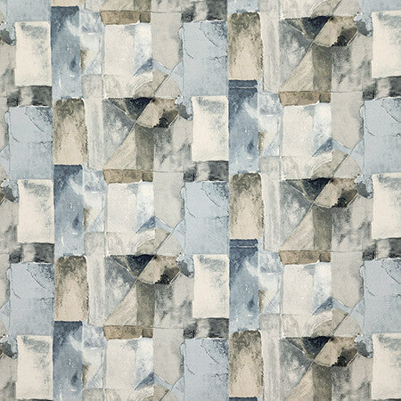 Fun Pick Vista Blue by Carole Designer Fabric Dewdrop 100% Cotton Turkey 18,000 WYZNEBEEK DOUBLE RUBS 12 1/4" V, 13 1/2" H HD 54.5" - Swanky Fabrics -