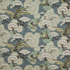 Bird Landing Teal by Carole Designer Fabric