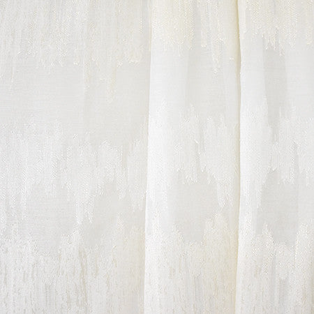 Touch Of Gold Cream by Carole Designer Fabric Sheer Luxury 100% Polyester-Weighted Hem TURKEY 10 1/4" V, 14 1/4" H 124" - Swanky Fabrics -