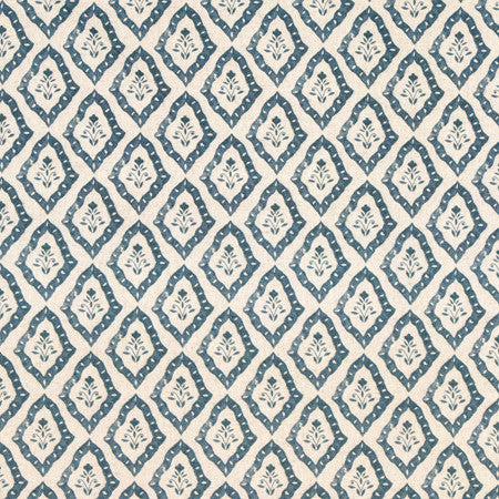 Colleen Indigo by Carole Designer Fabric Making Waves 85% Cotton, 15% Linen 45,000 Martindale Circular Rubs 2 3/8" V, 2 3/8" H 54" - Swanky Fabrics -