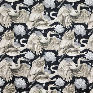 Bird Song Onyx by Carole Designer Fabric