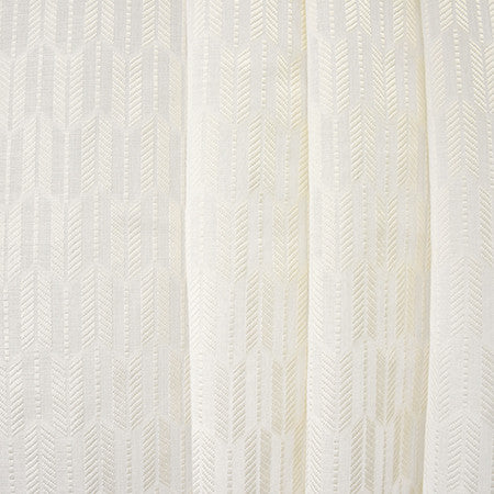 Heading Out Cream by Carole Designer Fabric Sheer Luxury 100% Polyester TURKEY N/A 1 1/2" V, 3 7/8" H 118" - Swanky Fabrics -