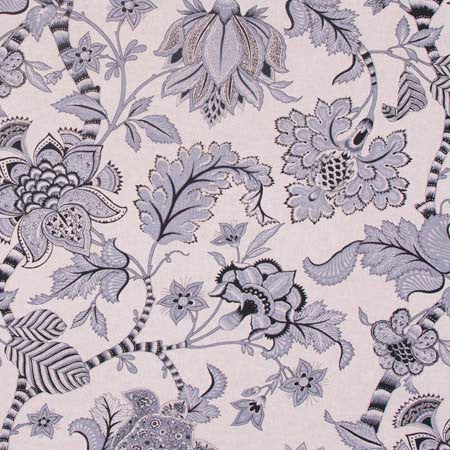Century Bridge Pewter by Carole Designer Fabric Ash Oak 89% Cotton, 11% Rayon SSR Printed & Finished In USA 15,000 Wyzenbeek Double Rubs Horizontal: 27" D and Vertical: 36" V 54" - Swanky Fabrics -