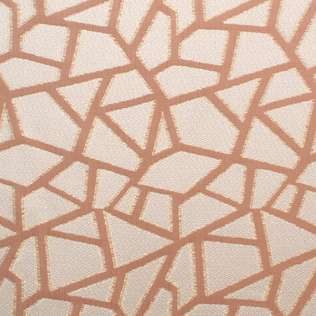 All Angles Cinnamon by Carole Designer Fabric Radiance 100% Polyester Turkey N/A 18" V, 10" H 58" - Swanky Fabrics -