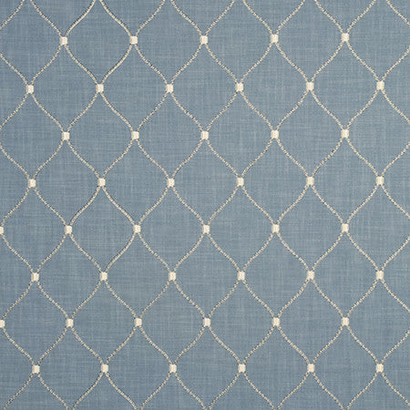 Made You Smile Chambray by Carole Designer Fabric From The Heart 100% Polyester India 6,000 Wyzenbeek Double Rubs 6 3/8" V, 4 1/2" H 53" - Swanky Fabrics -