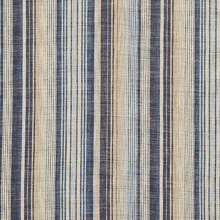 Boardwalk Stripe Denim by Carole Designer Fabric Dawn & Dusk 100% Polyester India 13 1/2" H 55" - Swanky Fabrics -