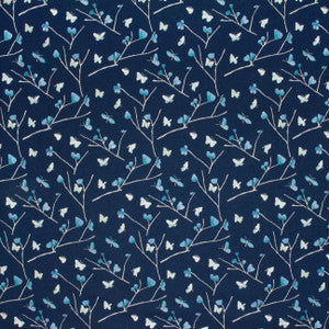 Eden Hunt Navy by Carole Designer Fabric