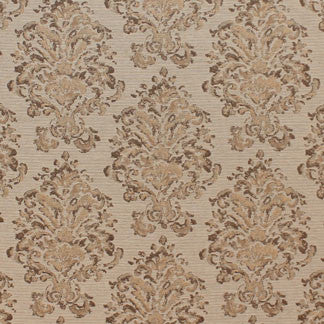 Miss Me Brown by Carole Designer Fabric Love Affair 67% POLY,19% COTTON,8% LINEN,6% VISCOSE- TURKEY 10 1/4" V, 13 3/8" H 55" - Swanky Fabrics -