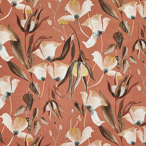 Tropical Garden Brick by Carole Designer Fabric