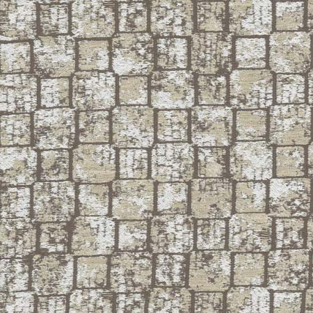 Power Block River Rock by Carole Designer Fabric Modern Edge 100% Polyester India 85,000 Wyzenbeek Double Rubs 6 1/8" V, 6 3/4" H 55" - Swanky Fabrics -
