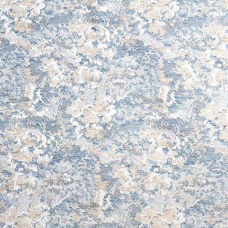 Beauty Blooms Lake by Carole Designer Fabric Form & Texture 82% Polyester, 13% Linen, 5% Cotton 9,000 Wyzenbeek Double Rubs 22" V, 14" H 54" - Swanky Fabrics -