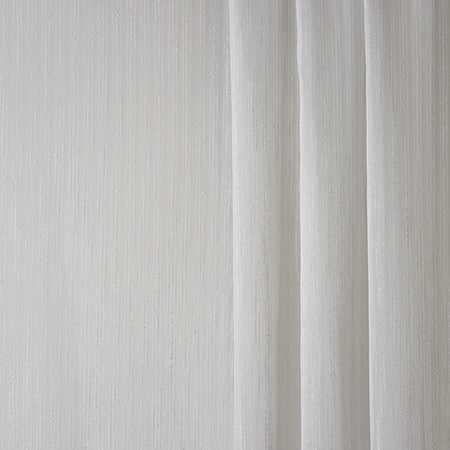 Uplifting White by Carole Designer Fabric Sheer Philosophy 100% Polyester Turkey N/A </p><p>Repeat: None 124" - Swanky Fabrics -