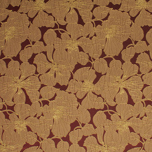 Garden Stroll Wine by Carole Designer Fabric