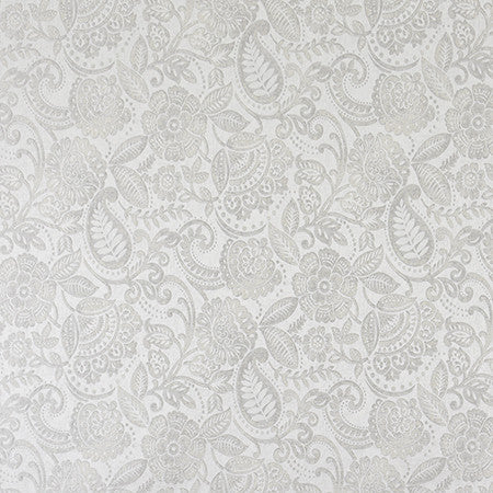 Achievement Sterling by Carole Designer Fabric Radiance 99% Polyester, 1% Lycra India 15 1/4" V, 14" H 56" - Swanky Fabrics -