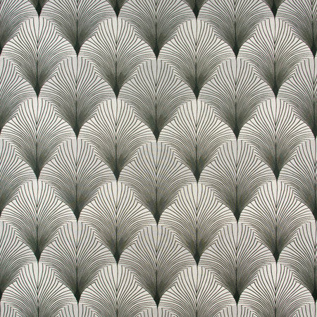 Fan Away Pewter by Carole Designer Fabric Birch 100% Polyester China 10" V, 10" H 55" - Swanky Fabrics -