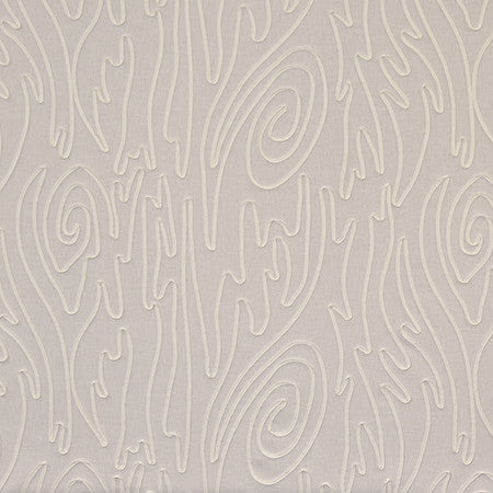 Twist About Winter White by Carole Designer Fabric Muse 65% Cotton, 35% Recycled Polyester India 16,500 Wyzenbeek Double Rubs 18 1/4" V, 25 1/2" H 51" - Swanky Fabrics -