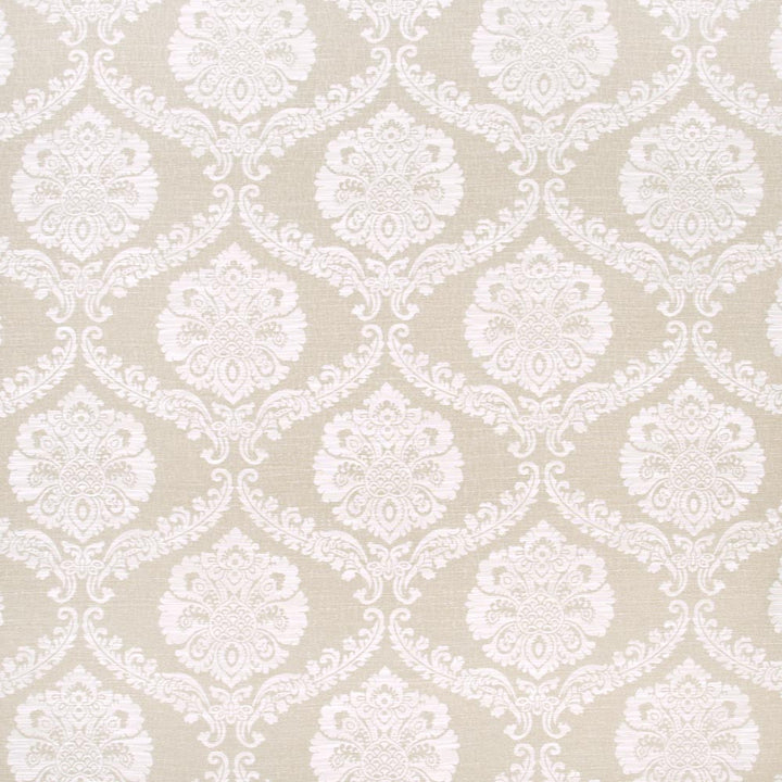 Misty Waters Sand by Carole Designer Fabric Coconut Cream 60% Viscose, 40% Polyester China N/A Horizontal: 15375 and Vertical: 1375 56 - Swanky Fabrics -