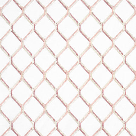 Money Maker Blush by Carole Designer Fabric Prisma Base: 100% Cotton. Embr: 75% Cotton, 25% Rayon INDIA 6 1/4" V, 4 3/8" H 52" - Swanky Fabrics -