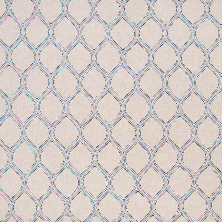 Hour Glass Royal by Carole Designer Fabric Blue Forest 70% Cotton, 25% Polyester, 5% Linen India Passes 50,000 Double Rubs Wyzenbeek Horizontal: 425 and Vertical: 75 52 - Swanky Fabrics -