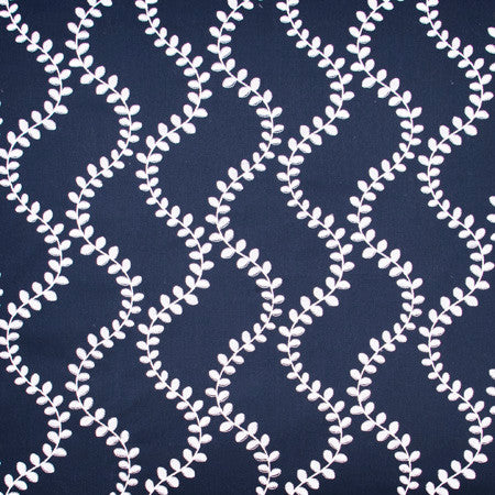 Come To Life Navy by Carole Designer Fabric Bluebird 100% Cotton India N/A Horizontal: 13" and Vertical: 7 5/8" V 52" - Swanky Fabrics -