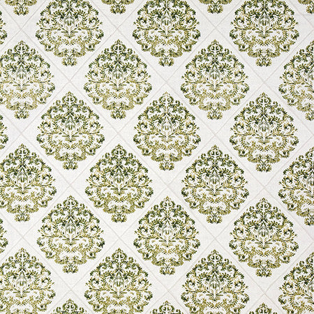 Diamond Within Ivy by Carole Designer Fabric English Garden 59.7% Cotton, 39.9% Linen, 0.4% Polyester 2,000 Martindale Circular Rubs 9 1/2" V, 8 3/4" 52" - Swanky Fabrics -