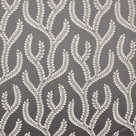 In Its Path Black Pearl by Carole Designer Fabric Radiance 100% Polyester India N/A 20 1/2" V, 9 1/2" H 54" - Swanky Fabrics -