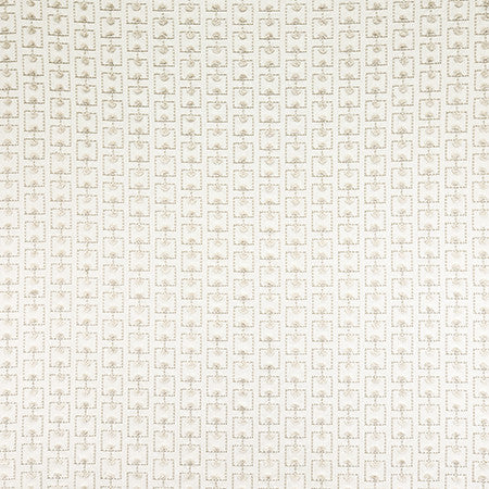 Breakthrough Linen by Carole Designer Fabric Hidden Treasure Base: 52% Cotton, 48% Poly Embr: 79% Cotton, 21% Viscose India 2 3/8" V, 4 1/2" H 53" - Swanky Fabrics -