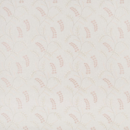 Promises Promises Wisteria by Carole Designer Fabric COCONUT CREAM 52% Cotton, 48% Polyester India Passes 30,000 Double Rubs Wyzenbeek Horizontal: 8 5/8" and Vertical: 9 1/8" V 52" - Swanky Fabrics -