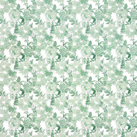 Your World Spruce by Carole Designer Fabric Oasis 100% Cotton Pakistan 9" V, 9" H 54" - Swanky Fabrics -