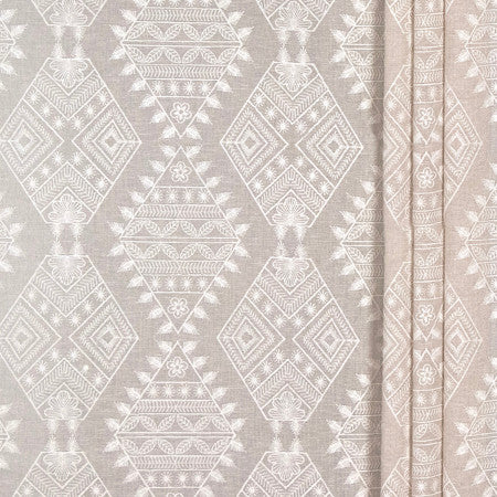 <p>For A Lifetime Natural by Carole Designer Fabric</p><p><strong>Required Minimum Quantity Purchase: 2 yards</strong></p><p>Book: Sheer Delight</p><p>Content: Base: 35% Cotton, 35% Linen, 17% Viscose, 13% Polyester Embr: 50% Cotton, 50% Viscose</p><p>Origin: </p><p>Performance: N/A</p><p>Repeat: 9 1/2" V, 10 7/8" H</p><p>Width: 54*"</p>