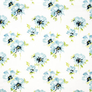 Summer Bloom Aqua by Carole Designer Fabric