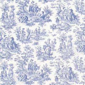 Country Toile Indigo by Carole Designer Fabric