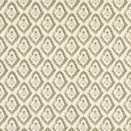 Colleen Oregano by Carole Designer Fabric Serene Green 85% Cotton, 15% Linen 45,000 Martindale Circular Rubs 2 3/8" V, 2 3/8" H 54" - Swanky Fabrics -