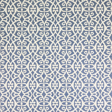 World Of Wonder Lapis by Carole Designer Fabric Oasis 58% Polyester, 38% Cotton, 4% Linen India 11 5/8" V, 7" H 54" - Swanky Fabrics -