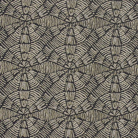 Unforgettable Time Noir by Carole Designer Fabric State Of The Art 100% Polyester CHINA 7 1/8" V, 7" H 55" - Swanky Fabrics -