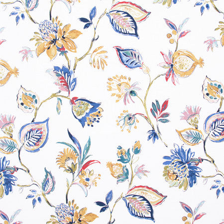Serenade Song Multi by Carole Designer Fabric Lemongrass 100% Cotton Spain Passes 30,000 Double Rubs Wyzenbeek </p><p>Repeat: 27" V, 27" H 54" - Swanky Fabrics -