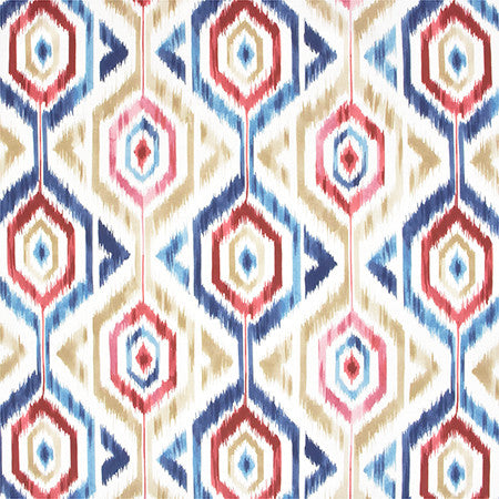 Missed Connections Americana by Carole Designer Fabric Prisma 100% Cotton SPAIN 16,000 Wyzenbeek Double Rubs 27" V, 27" H HD 54" - Swanky Fabrics -