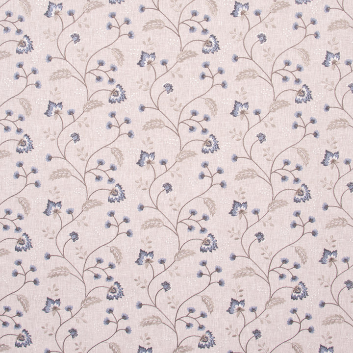 Until You Java by Carole Designer Fabric Bluebird 52% Cotton, 48% Polyester India Passes 30,000 Double Rubs Wyzenbeek Horizontal: 17.25 and Vertical: 9.125 52 - Swanky Fabrics -